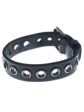 Dior Leather Bangle Bracelet Black